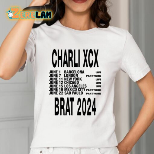 Charli Xcx Brat 2024 Shirt