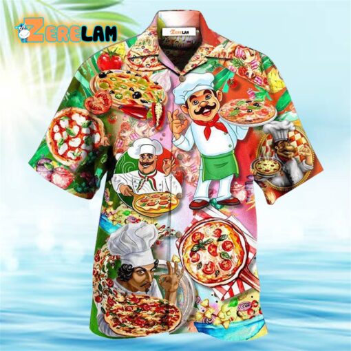 Chef Pizza A Slice A Day Keeps The Sad Away Hawaiian Shirt