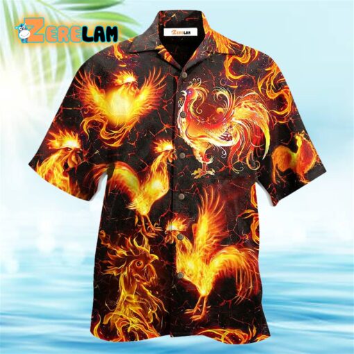 Chicken Fire Love It Hawaiian Shirt