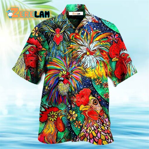 Chicken Love Color Amazing Hawaiian Shirt