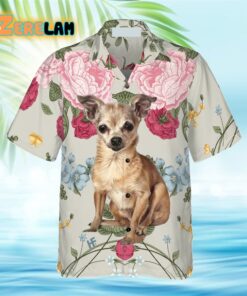 Chihuahua Floral Shirt Hawaiian Shirt