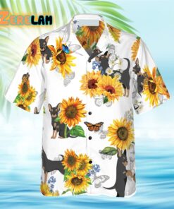 Chihuahua Lover With Sunflower Hawaiian Shirt