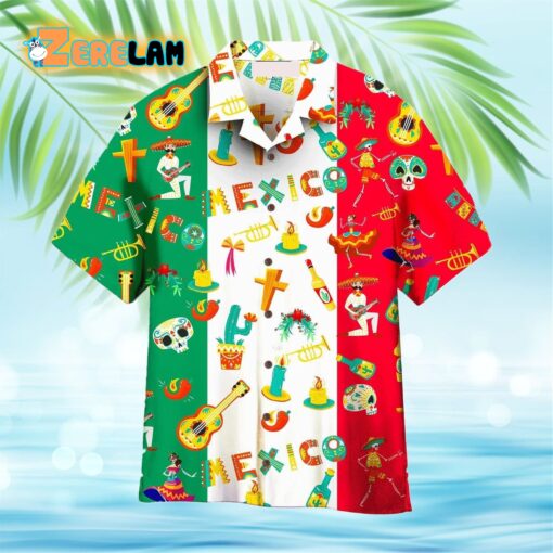 Cinco De Mayo Mexico Italia Flag Hawaiian Shirt