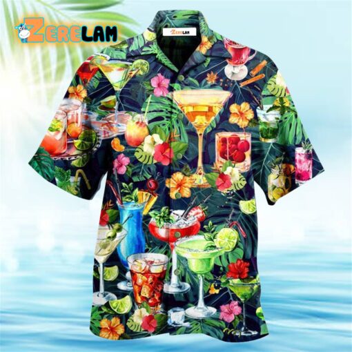 Cocktail ls I Left My Heart In Hawaii Hawaiian Shirt