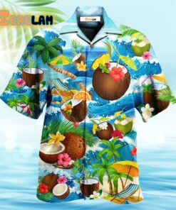 Coconut Summer Time Love Beach Hawaiian Shirt