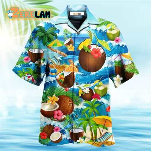 Coconut Summer Time Love Beach Hawaiian Shirt