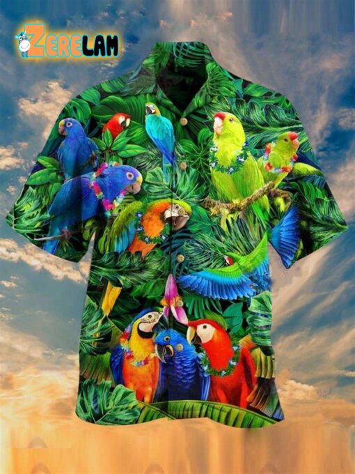 Colorful Birds Hawaiian Shirt