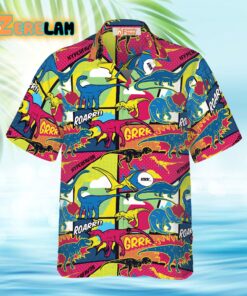 Color-ful Dinosaur Hawaiian Shirt