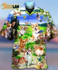 Corgi Cute Dog Hawaiian Shirt