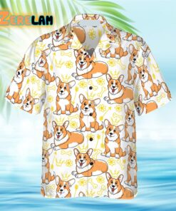 Corgi Pembroke Hawaiian Shirt