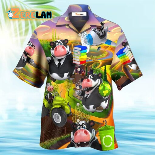 Cow Agricultural Teacher Hawaiian Shirt