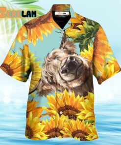 Cow Happy Life With Sunflower Hawaiian Shirt