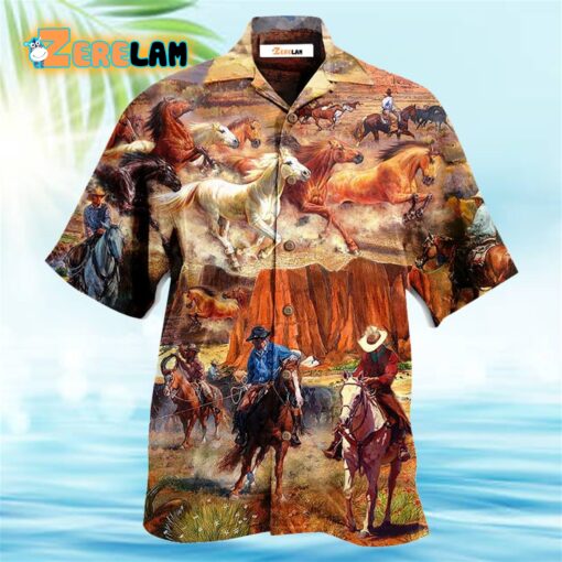 Cowboy Freedom Love Life Strong Cool Hawaiian Shirt