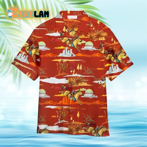 Cowboy Red Hawaiian Shirt