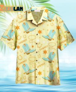 Cowboys Rodeo Yellow Aloha Hawaiian Shirt