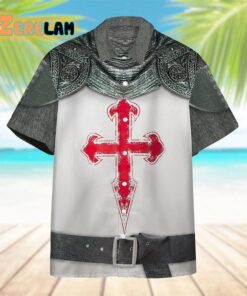 Crusader Knight Armour Hawaiian Shirt