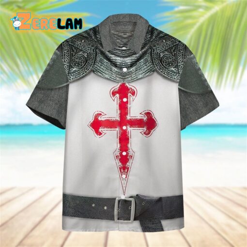 Crusader Knight Armour Hawaiian Shirt