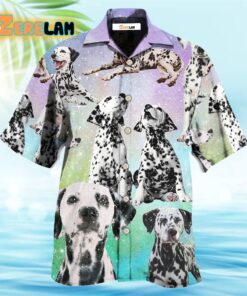 Dalmatian Dog Galaxy Lovely Style Hawaiian Shirt