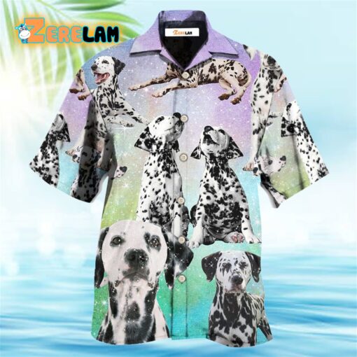 Dalmatian Dog Galaxy Lovely Style Hawaiian Shirt