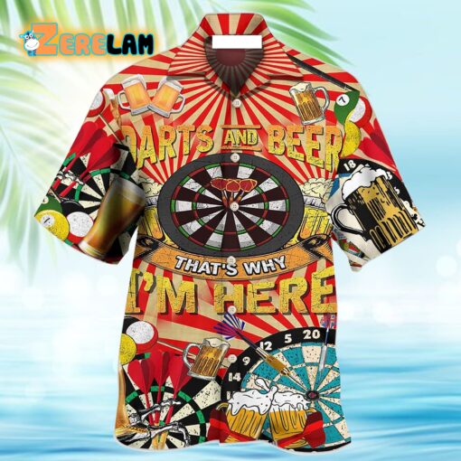 Darts Beer That’s Why I’m Here Hawaiian Shirt