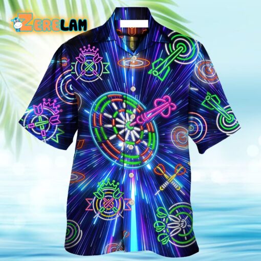 Darts Awesome Neon Light Sign Hawaiian Shirt
