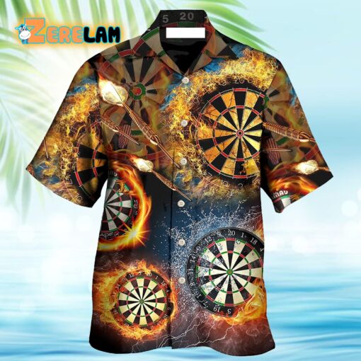 Darts Hot Crazy Fire Hawaiian Shirt