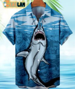 Deep Sea Shark Pattern Hawaiian Shirt