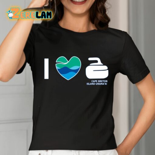 Devin Heroux I Love Curling Cape Breton Island-Unama’ki Shirt