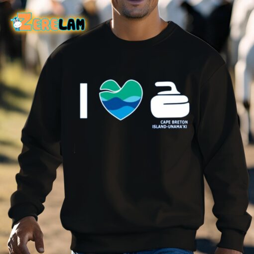 Devin Heroux I Love Curling Cape Breton Island-Unama’ki Shirt