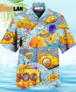 Diving Submarines Into The Ocean Hawaiian Shirt