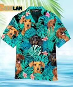 Dogs Tropical Hawaiian Shirt