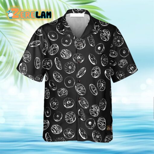 Donut Pattern Hawaiian Shirt