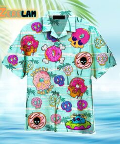 Donuts Are Evil Summer On The Ocean Hawaiian Shirt