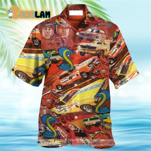 Mongoose And Drag Racing Snake Hawaiian Shirt