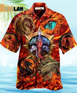 Dragon Fire Love Life So Cool Hawaiian Shirt