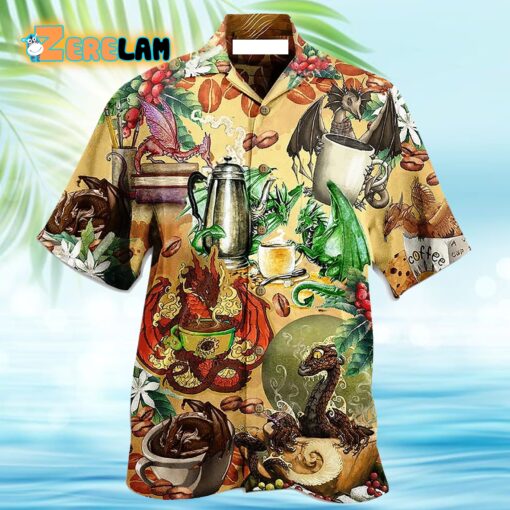 Love Coffee Every Time Dragon Hawaiian Shirt