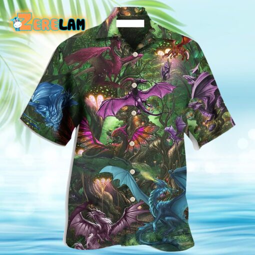 Love Forest Love Life with Dragon Hawaiian Shirt
