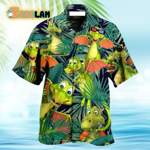 Love Summer with Dragon So Funny Hawaiian Shirt