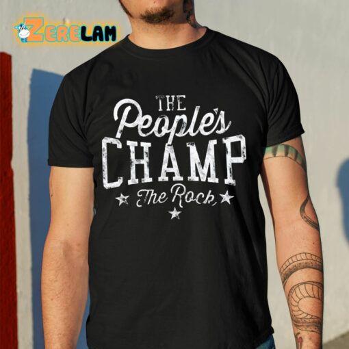 Dwayne Johnson The Peoples Champ The Rock Shirt