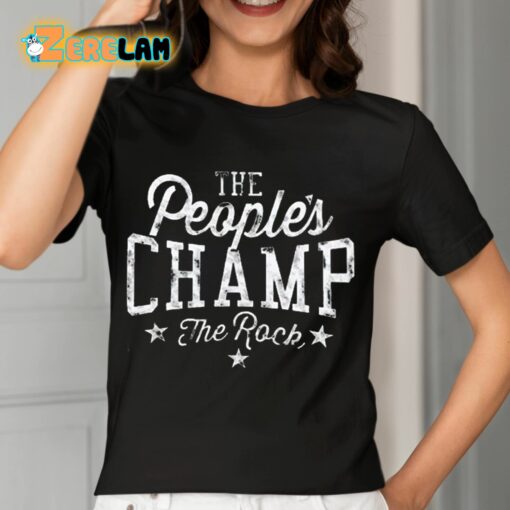Dwayne Johnson The Peoples Champ The Rock Shirt