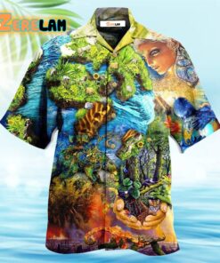 Earth With Environmental Protection Hawaiian Shirt