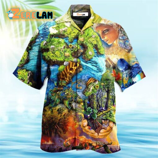 Earth With Environmental Protection Hawaiian Shirt