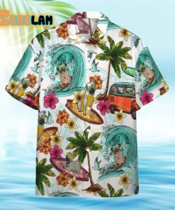 Enjoy Surfing With Pug Dog Hawaiian Shirt
