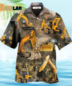 Excavator Mountain Basic Style Hawaiian Shirt