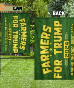 Farmers For Trump 2024 Making America Great Again Garden Flag