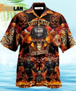 Firefighter On Fire Love Life Hawaiian Shirt