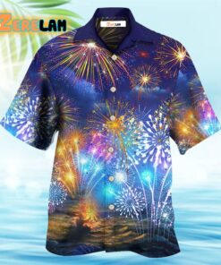 Firework By Night Hawaiian Shirt