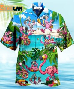 Flamingo Palm Sometimes You Just Need To Chill Hawaiian Shirt