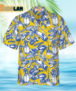 Floral Barber Equipment Hawaiian Shirt