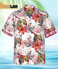 Panther And Orange Blossom Hawaiian Shirt